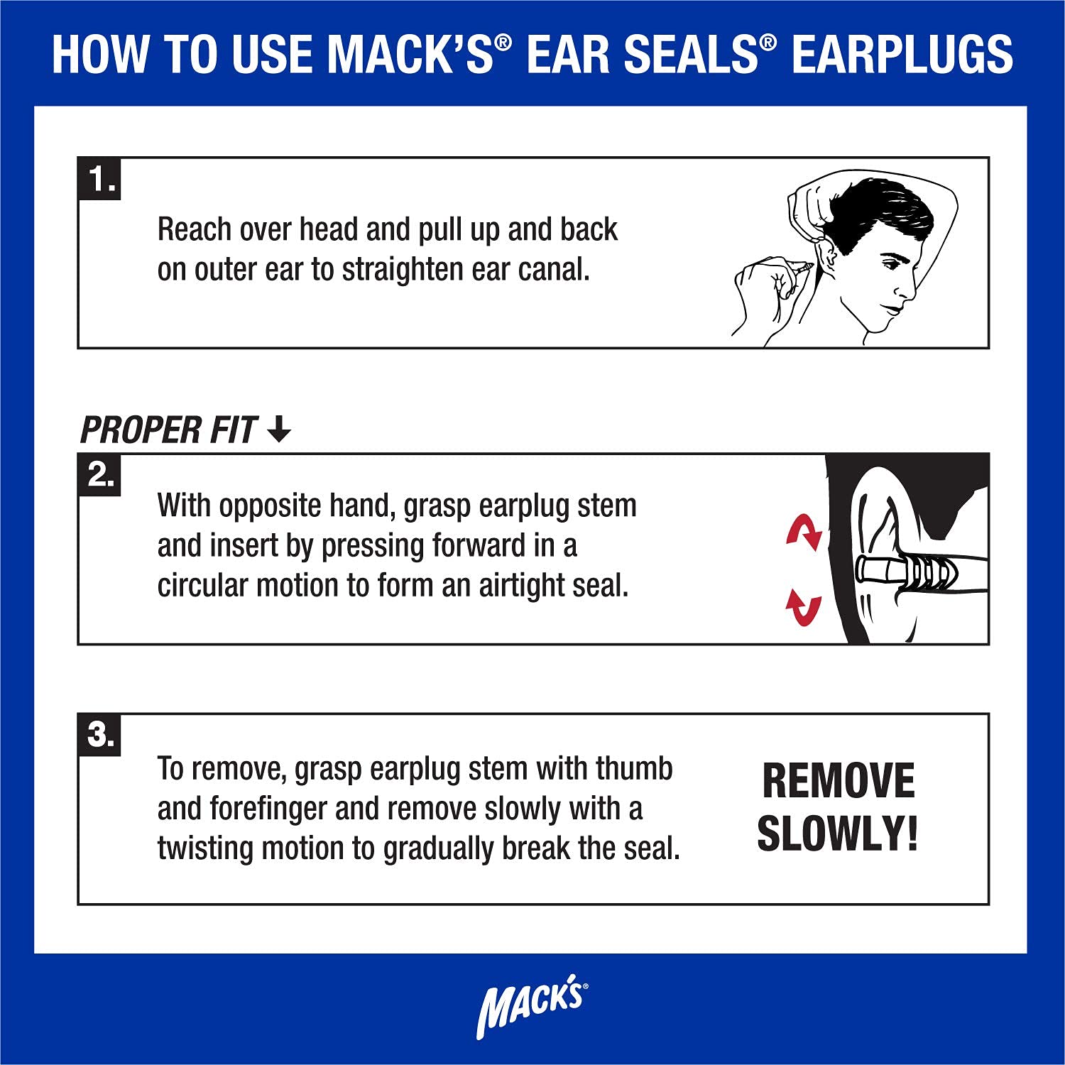 MACK’S Ear Seals